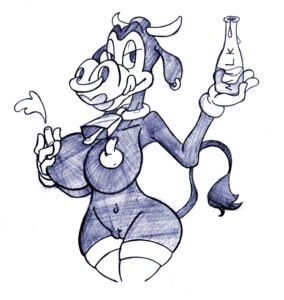 Rating: Explicit Score: 0 Tags: anthro anthro_only bovine breasts cattle clarabelle_cow cow disney female female_only huge_breasts monochrome nipples rule34 solo tagme the_brave User: bunchy7s