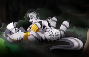 Rating: Safe Score: 0 Tags: 2013 absurd_res child duo e621 ear_piercing equid equine female feral friendship_is_magic green_eyes hasbro hi_res horse jewelry llacky lying mammal my_little_pony on_back piercing pony smile stripes young young_feral zebra zecora_(mlp) User: bunchy7s