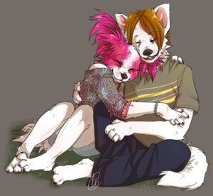 Rating: Safe Score: 0 Tags: 3_toes 4_toes anthro armband barefoot bottomwear bracelet canid canine canis claws clothed clothing domestic_dog duo e621 eyes_closed feet female flower fox grass grey_background hug jewelry male male/female mammal mitsukuni pants papillon plant romantic romantic_couple shirt simple_background sitting smile tail toe_claws toes topwear toy_dog User: bunchy7s
