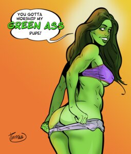 Rating: Explicit Score: 0 Tags: 1girls artist_request artist_signature ass dialogue female female_only green_hair green_skin hulk_(series) marvel marvel_comics muscular muscular_female pulling_down_pants rear_view rule34 she-hulk solo speech_bubble sports_bra superheroine text text_bubble toned toned_female undressing User: bunchy7s Rating: Explicit Score: 0 Tags: 1girls artist_request artist_signature ass dialogue female female_only green_hair green_skin hulk_(series) marvel marvel_comics muscular muscular_female pulling_down_pants rear_view rule34 she-hulk solo speech_bubble sports_bra superheroine text text_bubble toned toned_female undressing User: bunchy7s