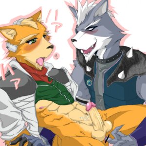 Rating: Explicit Score: 0 Tags: anthro canine censored fox fox_mccloud fur furry grey_fur male male_only nintendo orange_fur rule34 star_fox wolf wolf_o'donnell User: bunchy7s