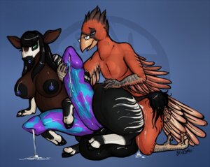 Rating: Explicit Score: 0 Tags: 2_penises anthro anthro_on_taur avian balls beak big_balls big_breasts bird bodily_fluids breasts cardinal_(bird) cum cum_while_penetrated deervvitch duo e621 erection eyewear feathers genital_fluids genitals gin_(mancave) giraffid giraffid_taur glasses gynomorph gynomorph/male gynomorph_on_anthro hyper intersex intersex/male intersex_on_anthro interspecies male male_on_taur mammal mammal_taur multi_genitalia multi_penis nipples northern_cardinal okapi okapi_taur oscine passerine penetration penis pili_(deervvitch) sex simple_background tail tail_tuft taur taur_penetrated tuft User: bunchy7s