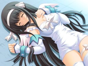 Rating: Explicit Score: 0 Tags: 1girls black_hair bow breasts cleavage closed_eyes detached_sleeves female game_cg hairband kannazuki_nemu leg_band long_hair lying on_back one-piece_swimsuit otaku_masshigura ribbon rule34 school_swimsuit sleeping solo strap_slip swimsuit thighhighs very_long_hair white_school_swimsuit wings User: bunchy7s