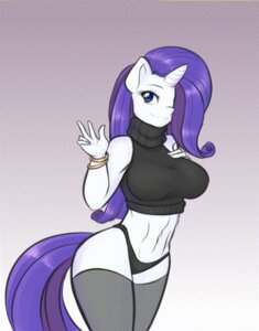 Rating: Questionable Score: 0 Tags: 2014 2d_animation animated animated_gif anthro anthrofied big_breasts biped blue_eyes bracelet breasts clothed clothing curvy_figure e621 equid equine female friendship_is_magic fur gesture hair hasbro horn jewelry jiggling jumping legwear looking_at_viewer low_res mammal motion_tweening my_little_pony mythological_creature mythological_equine mythology navel panties purple_hair rarity_(mlp) scorpdk short_playtime solo stockings sweater thick_thighs topwear underwear unicorn voluptuous waving white_body white_fur wide_hipped_female wide_hips User: bunchy7s