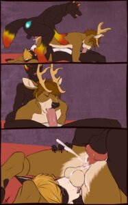 Rating: Explicit Score: 0 Tags: 169_position 69_position absurd_res anal anal_penetration anthro balls bodily_fluids canid canine canis cum cum_in_ass cum_inside cutaway deer domestic_cat e621 erection eyes_closed felid feline felis fellatio genital_fluids genitals group group_sex hi_res knot lying male male/male male_penetrated male_penetrating male_penetrating_male mammal nude on_back oral oral_penetration penetration penile penis sex spitroast threesome train_position trio wolf xenoforge User: bunchy7s