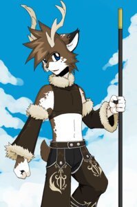 Rating: Safe Score: 0 Tags: 5_fingers anthro antlers arm_warmers armwear big_eyes biped black_nose blue_eyes brown_body brown_fur brown_hair chaps clothed clothing crop_top day deer dipstick_ears e621 ear_markings fingers fist fur fur_trim_(clothing) hair holding_object holding_weapon horn humanoid_hands kivwolf looking_at_viewer male mammal markings midriff multicolored_ears navel outside shirt short_hair sky solo staff standing tail topwear weapon white_body white_fur User: bunchy7s Rating: Safe Score: 0 Tags: 5_fingers anthro antlers arm_warmers armwear big_eyes biped black_nose blue_eyes brown_body brown_fur brown_hair chaps clothed clothing crop_top day deer dipstick_ears e621 ear_markings fingers fist fur fur_trim_(clothing) hair holding_object holding_weapon horn humanoid_hands kivwolf looking_at_viewer male mammal markings midriff multicolored_ears navel outside shirt short_hair sky solo staff standing tail topwear weapon white_body white_fur User: bunchy7s
