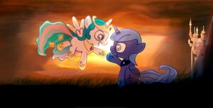 Rating: Safe Score: 0 Tags: aged_down blue_body blue_eyes blue_feathers blue_hair canterlot castle detailed_background duo dusk e621 equid equine feathered_wings feathers female feral friendship_is_magic hair hasbro horn mammal multicolored_hair my_little_pony mythological_creature mythological_equine mythology pink_eyes princess princess_celestia_(mlp) princess_luna_(mlp) quadruped rainbow_hair royalty sibling_(lore) sister_(lore) sisters_(lore) tail toony unknown_artist white_body white_feathers winged_unicorn wings woona_(mlp) young young_feral User: bunchy7s