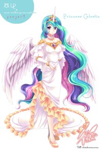 Rating: Safe Score: 0 Tags: 2012 alternate_species clothed clothing crown dress e621 equid equine feathered_wings feathers female friendship_is_magic hair hasbro headgear horn human humanized mammal multicolored_hair my_little_pony mythological_creature mythological_equine mythology princess princess_celestia_(mlp) purple_eyes royalty sakuranoruu smile solo tail white_body white_feathers winged_unicorn wings User: bunchy7s