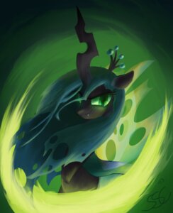 Rating: Safe Score: 0 Tags: arthropod blue_hair changeling_(mlp) e621 female feral friendship_is_magic glowing glowing_eyes green_eyes hair hasbro horn insect_wings my_little_pony queen_chrysalis_(mlp) sayluh simple_background solo wings User: bunchy7s
