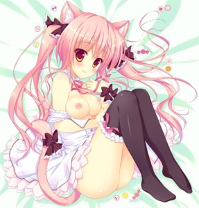 Rating: Questionable Score: 0 Tags: accessory ameto_yuki animal_humanoid bare_shoulders blush bottomless breasts cat_humanoid clothed clothing cuff_(restraint) e621 felid felid_humanoid feline feline_humanoid female furgonomics hair humanoid legwear mammal mammal_humanoid nipples pink_hair red_eyes restraints ribbons shirt_collar smile solo tail tail_accessory tail_ribbon thigh_highs wrist_cuffs User: bunchy7s