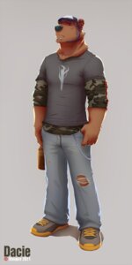 Rating: Safe Score: 0 Tags: 1:2 2011 anthro bear beard beverage biped black_nose bottle chain clothed clothing container e621 ear_piercing facial_hair facial_piercing food footwear fully_clothed hat headgear headwear hi_res labret_piercing lip_piercing male mammal piercing red_eyes shoes simple_background snakebite_piercing solo stoopix text User: bunchy7s
