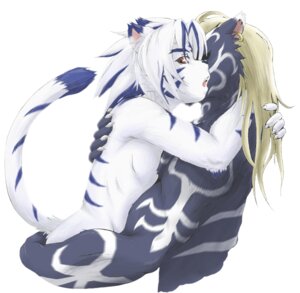 Rating: Questionable Score: 0 Tags: anthro brown_eyes claws duo e621 ear_piercing felid fur fur_markings hair hug kogenta_(onmyou_taisenki) long_hair male male/male mammal markings miburi nude onmyou_taisenki open_mouth piercing rangetsu_(onmyou_taisenki) simple_background tail white_background User: bunchy7s