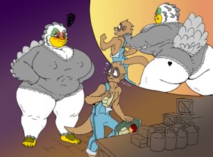 Rating: Questionable Score: 0 Tags: angry anthro avian bag big_breasts big_butt bird breasts butt chasing chicken duo e621 female food galliform heart_symbol huge_breasts huge_butt jug larger_female male mammal mustelid musteline obese overweight phasianid size_difference smaller_male tail tattoo true_musteline vdisco weasel User: bunchy7s