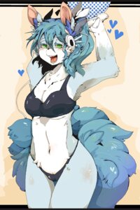 Rating: Questionable Score: 0 Tags: 2:3 anthro bikini biped blue_hair blush camel_toe canid canine canis clothed clothing domestic_dog e621 electronics female hair headphones heart_symbol mammal monokuro open_mouth raised_arm skimpy solo standing swimwear two-piece_swimsuit User: bunchy7s