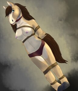 Rating: Questionable Score: 0 Tags: anthro blue_eyes bound breasts brown_hair brown_theme buckskin cleave_gag clothed clothing digital_media_(artwork) dutch_angle e621 equid equine female full-length_portrait gag gagged hair hands_behind_back helpless hi_res hooves horse jupiter_fox legs_together mammal nipples portrait solo submissive submissive_female tail topless underwear User: bunchy7s Rating: Questionable Score: 0 Tags: anthro blue_eyes bound breasts brown_hair brown_theme buckskin cleave_gag clothed clothing digital_media_(artwork) dutch_angle e621 equid equine female full-length_portrait gag gagged hair hands_behind_back helpless hi_res hooves horse jupiter_fox legs_together mammal nipples portrait solo submissive submissive_female tail topless underwear User: bunchy7s