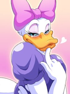 Rating: Safe Score: 0 Tags: 68_(artist) accessory anatid anseriform anthro avian beak beak_lips bedroom_eyes bird blue_eyes blush bow_(feature) bow_accessory bow_ribbon centered_hair_bow daisy_duck disney duck e621 eyelashes female hair_accessory hair_bow hair_ribbon half-closed_eyes heart_symbol lips looking_at_viewer narrowed_eyes puckered_lips ribbons seductive simple_background solo thick_lips User: bunchy7s