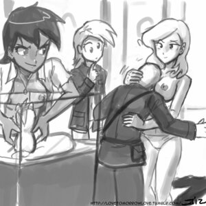 Rating: Explicit Score: 0 Tags: daring_do derpy_hooves female fleur_de_lis_(mlp) friendship_is_magic humanized john_joseco my_little_pony rule34 straight_hair User: bunchy7s