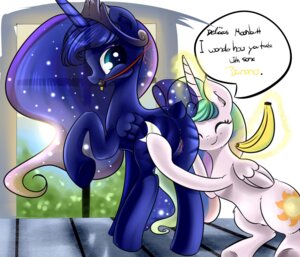 Rating: Explicit Score: 0 Tags: 2013 absurd_res anus ball_gag banana blue_body blue_eyes blue_feathers blue_fur carlsbetrayal crown cutie_mark dialogue duo e621 english_text equid equine feathered_wings feathers female female/female feral food food_fetish food_play friendship_is_magic fruit fur gag gagged genitals hair hasbro headgear hi_res horn improvised_dildo improvised_sex_toy incest_(lore) magic mammal multicolored_hair my_little_pony mythological_creature mythological_equine mythology plant princess_celestia_(mlp) princess_luna_(mlp) purple_eyes sibling_(lore) sister_(lore) sisters_(lore) text vulva wet white_body white_feathers white_fur winged_unicorn wings User: bunchy7s