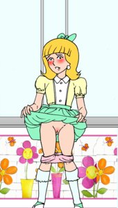 Rating: Explicit Score: 0 Tags: blonde_hair capitana_galaxia captain_galaxia female panties rule34 skirt_up upskirt zor_and_the_invincibles zor_y_los_invencibles User: bunchy7s