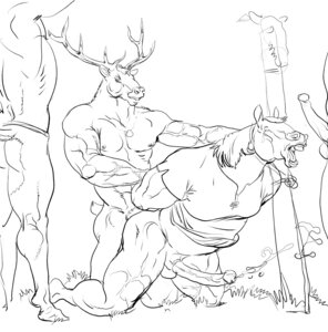 Rating: Explicit Score: 0 Tags: anal animal_genitalia animal_penis anthro antlers black_and_white bodily_fluids bottomless cervine clothed clothing cum deer digitigrade duo_focus e621 elk equid equine equine_genitalia equine_penis erection eyes_closed furronika gangbang genital_fluids genitals group group_sex hands_behind_back hi_res horn horse kneeling male male/male male_penetrated male_penetrating male_penetrating_male mammal monochrome muscular muscular_male nude open_mouth penetration penis sex standing vein voyeur User: bunchy7s