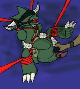 Rating: Explicit Score: 0 Tags: anthro arthropod ball_gag bdsm belt blade_arm bondage bound dildo e621 erection gag gagged generation_1_pokemon genitals green_body green_skin insect male nintendo nude penis pokemon pokemon_(species) rope scyther sex_toy solo straps stripedcrocodile submissive submissive_male User: bunchy7s