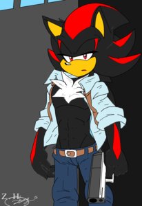 Rating: Safe Score: 0 Tags: 2013 abs anthro belt biped black_body black_fur black_nose bottomwear chest_tuft clothed clothing e621 eulipotyphlan front_view fur gun half-closed_eyes hedgehog hi_res looking_at_viewer male mammal muscular muscular_anthro muscular_male narrowed_eyes open_clothing open_mouth open_shirt open_topwear pants partially_clothed ranged_weapon red_eyes sega shadow shadow_the_hedgehog shirt solo sonic_the_hedgehog_(series) standing topwear tuft weapon zhengfox User: bunchy7s