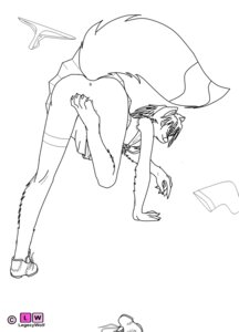 Rating: Explicit Score: 0 Tags: anthro anus biped black_and_white butt canid canine canis clothing convenient_censorship e621 female footwear fox hi_res hybrid legecywolf legwear line_art mammal monochrome school_uniform shoes simple_background solo stockings student tail thong underwear uniform white_background wolf User: bunchy7s
