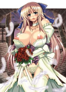 Rating: Questionable Score: 0 Tags: areola blonde_hair blush bouquet bow breast_clinging breasts celes_chere choker dress erect_nipples feathers female female_only final_fantasy final_fantasy_vi flower framed_breasts garter_belt garter_straps green_eyes hairbow half-shirt huge_breasts human long_hair necklace nipples panties red_rose rose rule34 solo thighhighs underwear wedding_dress yasakani_an User: bunchy7s