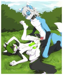 Rating: Explicit Score: 0 Tags: 2012 anal anal_penetration anthro anthro_on_anthro anvil_position balls black_body black_fur blue_body blue_eyes blue_fur blush bodily_fluids border canid canine canis cloud collar cum cum_in_ass cum_inside cum_on_chest cum_on_penis cum_on_self cum_while_penetrated cumshot domestic_dog duo e621 ejaculation erection femboy from_front_position fur genital_fluids genitals grass green_body green_eyes green_fur green_hair green_penis hair hands-free husky james_(confrontedwolf) legs_up lying male male/male male_penetrated male_penetrating male_penetrating_male mammal messy nordic_sled_dog nude on_back oouyuki_benten orgasm outside penetration penis plant sex sky spitz tail white_body white_border white_fur wolf wolfy_(chaoticicewolf) User: bunchy7s
