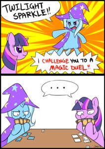 Rating: Safe Score: 0 Tags: 2012 abstract_background blue_body blue_fur card card_game card_hand clothing comic cutie_mark d6 dice duel duo e621 ellipsis english_text equid equine female feral friendship_is_magic fur furniture gaming hair hasbro hat headgear headwear holding_card holding_object horn humor jiayi logo magic:_the_gathering magic:_the_gathering_card magic:_the_gathering_logo mammal multicolored_hair my_little_pony mythological_creature mythological_equine mythology purple_body purple_eyes purple_fur purple_hair simple_background table tail text trading_card_game trixie_(mlp) twilight_sparkle_(mlp) two_tone_hair unicorn wizard_hat wizards_of_the_coast wood User: bunchy7s Rating: Safe Score: 0 Tags: 2012 abstract_background blue_body blue_fur card card_game card_hand clothing comic cutie_mark d6 dice duel duo e621 ellipsis english_text equid equine female feral friendship_is_magic fur furniture gaming hair hasbro hat headgear headwear holding_card holding_object horn humor jiayi logo magic:_the_gathering magic:_the_gathering_card magic:_the_gathering_logo mammal multicolored_hair my_little_pony mythological_creature mythological_equine mythology purple_body purple_eyes purple_fur purple_hair simple_background table tail text trading_card_game trixie_(mlp) twilight_sparkle_(mlp) two_tone_hair unicorn wizard_hat wizards_of_the_coast wood User: bunchy7s