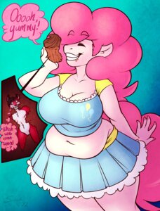 Rating: Questionable Score: 0 Tags: anthro anthro_pred anthrofied belly big_breasts big_hair bottomwear breasts cleavage clothed clothing digital_media_(artwork) e621 earth_pony equid equine extreme_size_difference female female_pred food friendship_is_magic hair hasbro hi_res horse imminent_vore mammal midriff muffin my_little_pony overweight overweight_anthro overweight_female pinkie_pie_(mlp) pony size_difference skimpy skirt slightly_chubby solo sweetcreamfizz vore User: bunchy7s