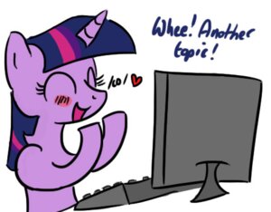 Rating: Safe Score: 0 Tags: blush computer e621 electronics equid equine female feral friendship_is_magic fur hair happy hasbro heart_symbol horn low_res mammal multicolored_hair my_little_pony mythological_creature mythological_equine mythology purple_body purple_fur purple_hair reaction_image simple_background smile solo twilight_sparkle_(mlp) two_tone_hair unicorn unknown_artist white_background User: bunchy7s