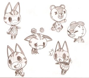 Rating: Safe Score: 0 Tags: :3 animal_crossing animate_inanimate anthro bear blush domestic_cat duo e621 felid feline felis female living_plushie lolly_(animal_crossing) mammal monochrome nintendo noseless plushie solo_focus stitches_(animal_crossing) surprised tabby_cat teddy_bear unknown_artist User: bunchy7s