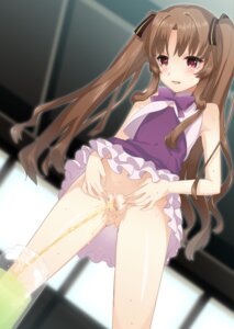 Rating: Explicit Score: 0 Tags: 1girls ano_natsu_de_matteru blush bottomless brown_eyes brown_hair censored dress dress_lift female hair_ribbon jar long_hair peeing pussy ribbon rule34 solo spread_pussy standing udk yamano_remon User: bunchy7s