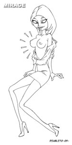 Rating: Explicit Score: 0 Tags: 1girls 2005 areola breasts diablito disney eyeliner female high_heels mirage_(the_incredibles) monochrome nipples pixar rule34 straight_hair tagme the_incredibles User: bunchy7s
