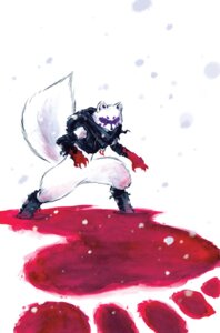 Rating: Safe Score: 0 Tags: alopex anthro arctic_fox bandage belted_boots blood bodily_fluids boots canid canine claws clothing e621 female footprint footwear fox fur hoodie jewelry mammal markings mooncalfe necklace outside purple_markings shoes snow snowing solo teenage_mutant_ninja_turtles topwear true_fox warrior white_body white_fur wraps yellow_eyes User: bunchy7s