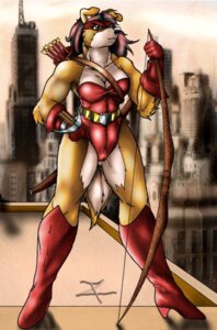 Rating: Safe Score: 0 Tags: 5_fingers anthro arbalist archer arrow_(weapon) belt biceps biped black_nose boots bow_(weapon) breasts canid canine city cleavage clothed clothing costume crossbow day e621 female fingers footwear front_view fur gloves grey_eyes hair handwear high_heeled_boots high_heels holding_object holding_weapon knee_boots knee_highs legwear leotard mammal marksman mask muscular muscular_anthro muscular_female outside quiver_(object) ranged_weapon shoes sky solo standing superhero tan_body tan_fur tight_clothing weapon zorro_re User: bunchy7s