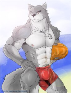 Rating: Explicit Score: 0 Tags: abs anthro antlerwolf beach biceps big_muscles bottomwear bulge canid canine canis clothed clothing e621 front_view fur grey_body grey_fur lifeguard male mammal muscular muscular_anthro muscular_male nipples one_eye_closed outside pose pubes rescue_buoy rix sea seaside shorts simple_background sky solo tail topless water white_background wink wolf User: bunchy7s