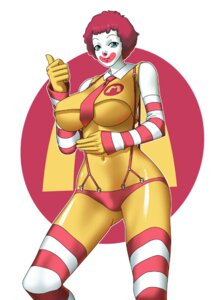 Rating: Explicit Score: 0 Tags: 1girls 2008 artist_request blue_eyes clown clown_girl clown_makeup color crop_top digital_media_(artwork) face_paint female latex latex_suit lowres mascot mcdonald's red_hair ronald_mcdonald rule34 rule_63 simple_background striped striped_armwear striped_legwear suspenders thighhighs tie white_skin User: bunchy7s
