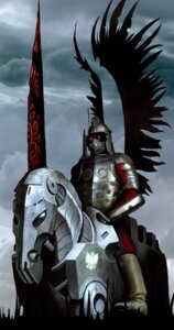 Rating: Questionable Score: 0 Tags: anthro armor cybernetics cyborg duo e621 equid equine horse machine male mammal red_eyes robot unknown_artist warrior User: bunchy7s