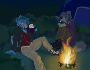 Rating: Safe Score: 0 Tags: anthro beverage black_hair blue_body blue_fur blue_hair campfire candy canid canine canis chocolate demicoeur dessert detailed_background digital_media_(artwork) domestic_dog duo e621 female fire food forest fur grey_body grey_fur hair hot_chocolate macro mammal marshmallow night outside plant tail tent tongue tongue_out toony tree User: bunchy7s