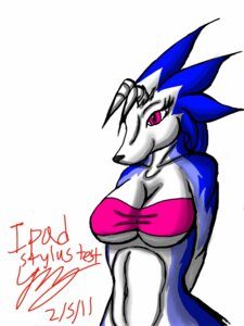 Rating: Safe Score: 0 Tags: 2011 3:4 anthro biped black_nose blue_body blue_fur breasts canid canine canis e621 female fur g-sci_(snowfyre) horn mammal monster_rancher pink_eyes simple_background snowfyre solo standing tecmo tiger_(monster_rancher) white_background white_body white_fur wolf User: bunchy7s