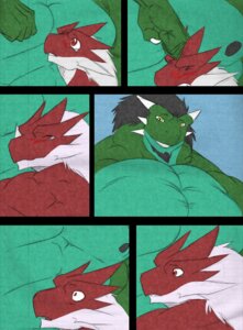 Rating: Questionable Score: 0 Tags: 2012 abs akira_(ryuakira) anthro arekusanderu biceps big_muscles body_size_growth claws color_edit colored comic dragon duo e621 finger_claws green_body green_scales growth hair hi_res horn huge_muscles hyper hyper_muscles macro male muscle_growth muscular muscular_anthro muscular_male mythological_creature mythological_scalie mythology notveryathletic nude potion red_body red_eyes red_scales reptile ryuakira scales scalie size_transformation third-party_edit transformation white_hair yellow_eyes User: bunchy7s