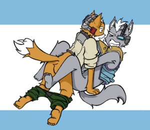 Rating: Explicit Score: 0 Tags: anthro anthro_on_anthro bottomless bottomwear bottomwear_down butt canid canine canis clenched_teeth clothed clothing dipstick_tail duo e621 eye_contact fox fox_mccloud fur grey_body grey_fur hand_behind_head hud looking_at_another ltcolbsan male male/male mammal markings multicolored_body multicolored_fur multicolored_tail nintendo orange_body orange_fur pants pants_down partially_clothed sex star_fox tail tail_markings teeth two_tone_body two_tone_fur wolf wolf_o'donnell User: bunchy7s