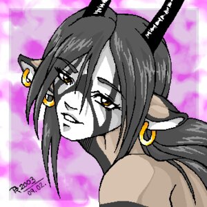 Rating: Safe Score: 0 Tags: 1:1 2003 abstract_background animal_humanoid antelope black_hair bovid brown_eyes brown_hair digital_media_(artwork) e621 ear_piercing grazing_antelope hair horn humanoid jidane looking_at_viewer low_res male mammal oekaki oryx piercing pink_background simple_background solo teeth User: bunchy7s Rating: Safe Score: 0 Tags: 1:1 2003 abstract_background animal_humanoid antelope black_hair bovid brown_eyes brown_hair digital_media_(artwork) e621 ear_piercing grazing_antelope hair horn humanoid jidane looking_at_viewer low_res male mammal oekaki oryx piercing pink_background simple_background solo teeth User: bunchy7s