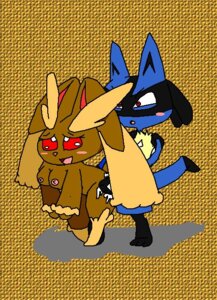 Rating: Explicit Score: 0 Tags: 1boy 1girls anthro anthro_on_anthro breasts canine female from_behind_position lagomorph lopunny lowres lucario male male_lucario nintendo nipples pokemon pokemon_(species) rabbit rule34 User: bunchy7s