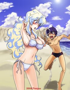 Rating: Explicit Score: 0 Tags: 1boy 1girls =sai= barefoot beach bikini black_bikini blonde_hair blue_hair blush breasts female long-haired_female long_hair male multicolored_hair navel nia_teppelin nipple_slip nipples noritake rule34 short-haired_male short_hair simon_(tengen_toppa_gurren_lagann) speedo string_bikini striped striped_bikini striped_swimsuit swimsuit tengen_toppa_gurren_lagann wardrobe_malfunction white_bikini User: bunchy7s