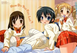 Rating: Questionable Score: 0 Tags: bandage bed blonde_hair blush breasts brown_eyes brown_hair female from_behind kore_ga_watashi_no_goshujin-sama kurauchi_anna microphone murayama_kousuke nakabayashi_yoshitaka orange_eyes pleated_skirt rule34 sawatari_izumi sawatari_mitsuki school_uniform seifuku serafuku siblings sisters skirt tied_hair twintails User: bunchy7s
