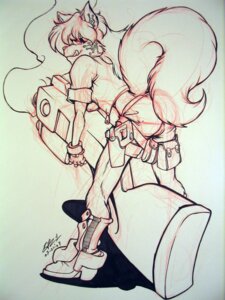Rating: Safe Score: 0 Tags: 3:4 anthro bar1 belt biped black_and_white boots canid canine clothing e621 female footwear gloves gun handwear holster jensca mammal markings micro monochrome ranged_weapon rifle shoes sketch smoke solo standing tail tongue weapon User: bunchy7s
