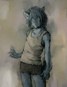 Rating: Safe Score: 0 Tags: ambiguous_gender anthro biped blue_body blue_fur bottomwear canid canine canis clothed clothing digital_media_(artwork) digital_painting_(artwork) e621 front_view fully_clothed fur grey_bottomwear grey_clothing kunugi looking_at_viewer mammal painting_(artwork) portrait shirt shorts solo standing tail tan_clothing tan_topwear tank_top three-quarter_portrait tongue tongue_out topwear wolf User: bunchy7s
